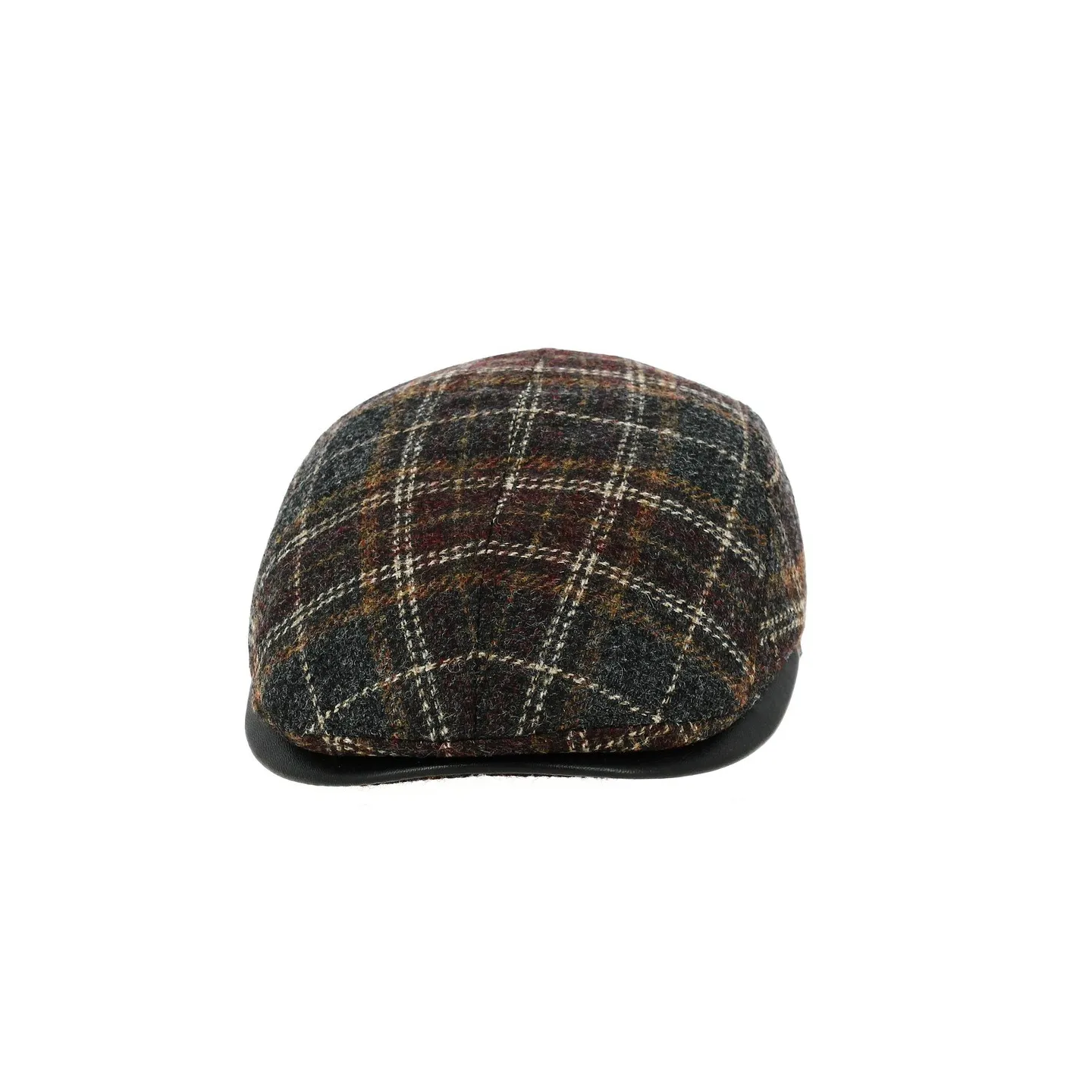 Casquette Bombée Xavier À Carreaux Laine - Gottmann réf 20657 chapellerie traclet