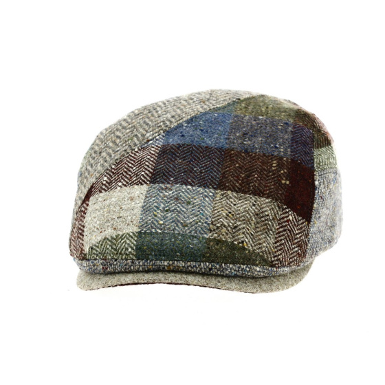 Daytona Curved Patchwork Beige Cap - Gottmann