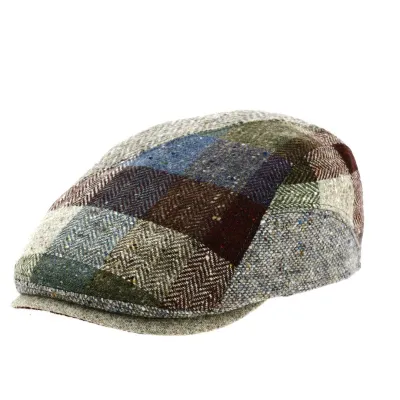 Daytona Curved Patchwork Beige Cap - Gottmann ref 20663 traclet hat shop