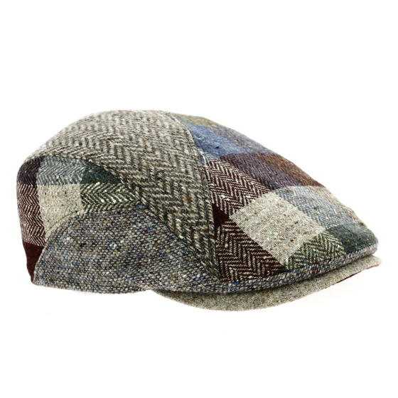 Daytona Curved Patchwork Beige Cap - Gottmann