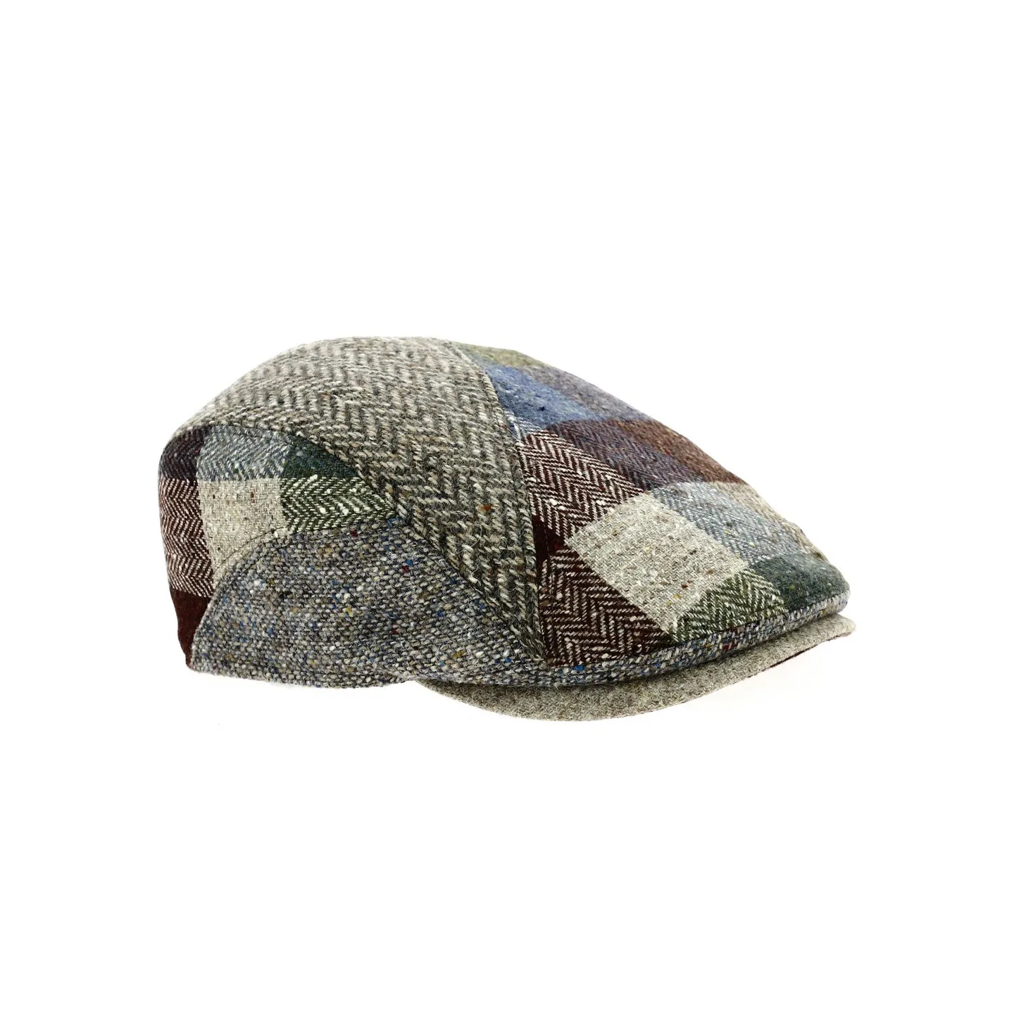 Daytona Curved Patchwork Beige Cap - Gottmann ref 20663 traclet hat shop