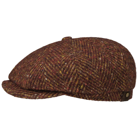 Stetson Nob Hill Herringbone Hatteras Cap
