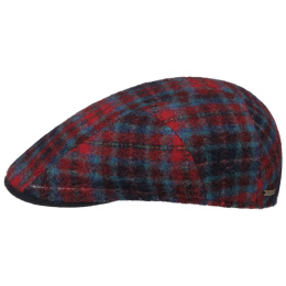 Stetson Woolrich Check Flat Cap