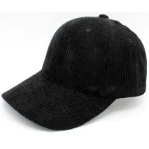 Casquette Baseball Velours côtelé Noire - Traclet