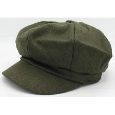 Tania Wool Newsboy Cap Olive - Traclet  Reference: 20684| Traclet Millinery