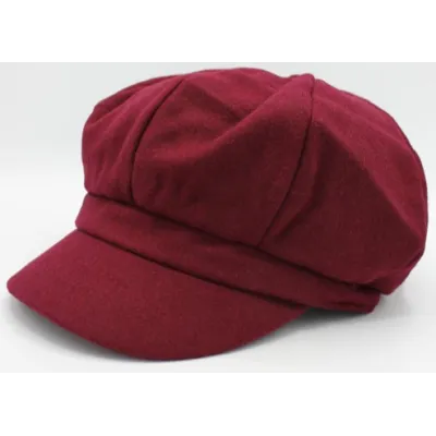 Casquette Gavroche Tania laine Bordeaux - Traclet