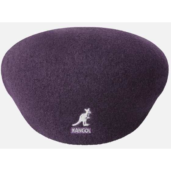Plum Wool 504 Cap - Kangol