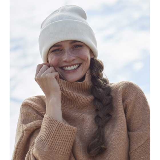 Bonnet Long Acrylique Blanc - Beechfield