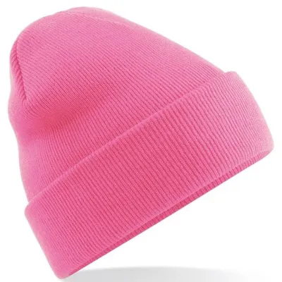 Bonnet Long Acrylique Rose - Beechfield