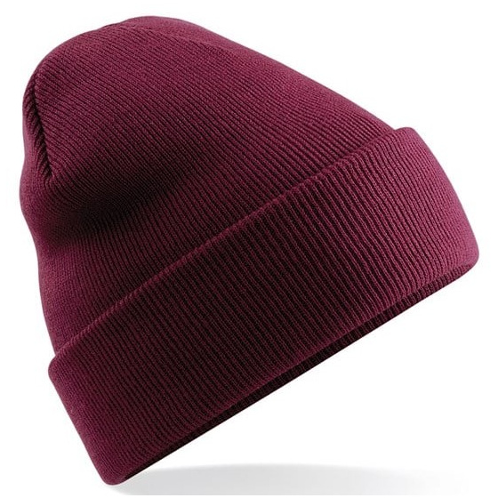 Burgundy Long Acrylic Beanie - Beechfield