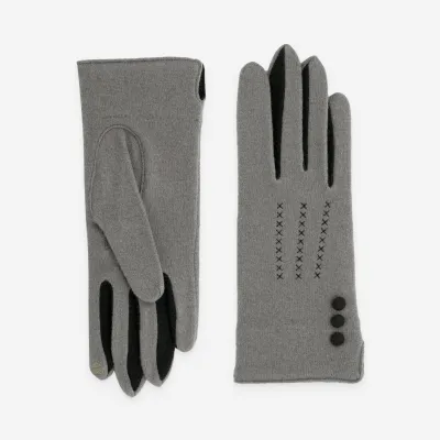 Gant bicolore 3 boutons ouvert coté 3 baguettes