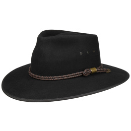 Black Felt Countryman Traveller Hat - Statesman
