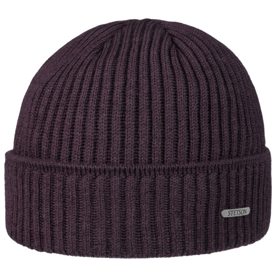 Bonnet Parkman Tricot Prune - Stetson