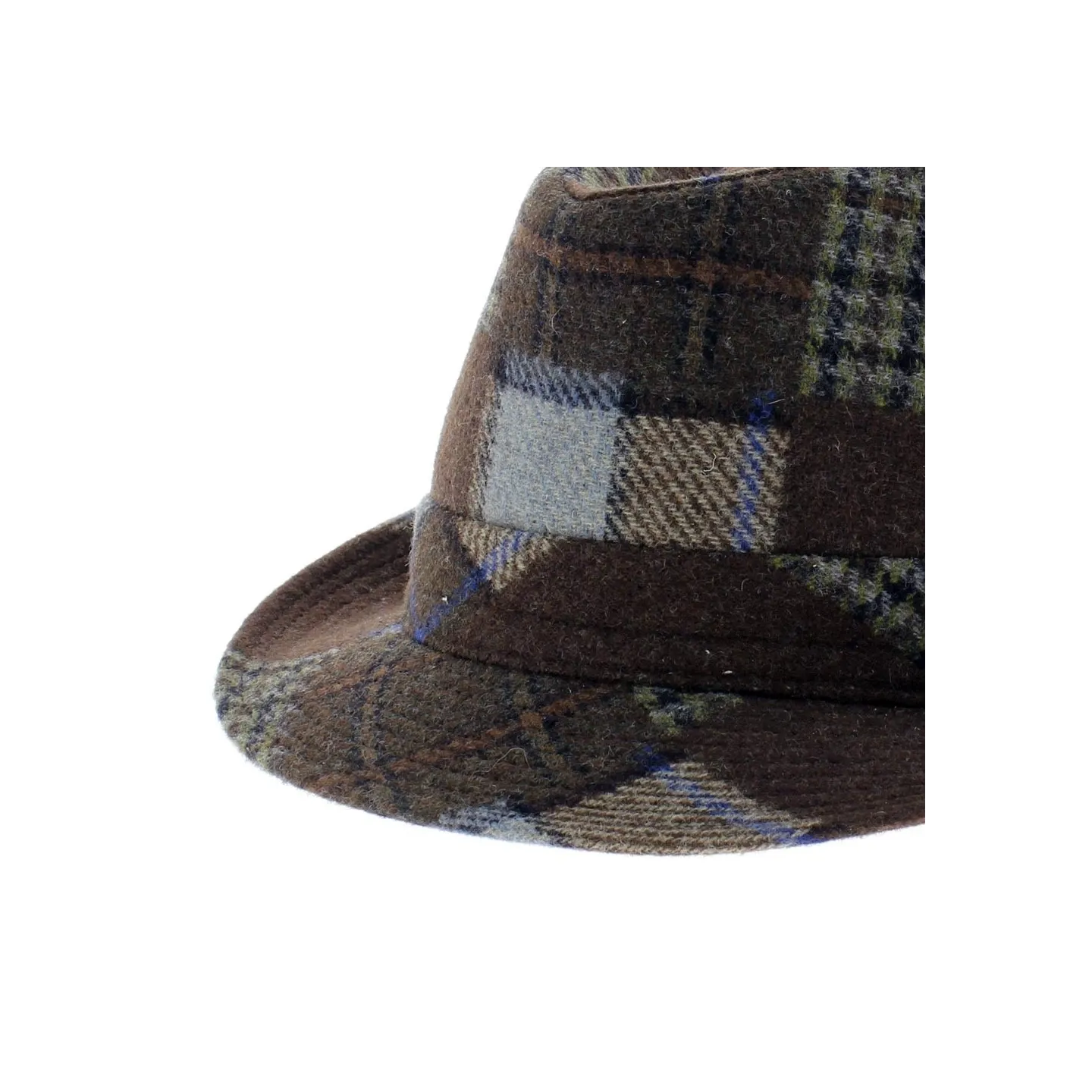 chapeau homme trilby patchwork