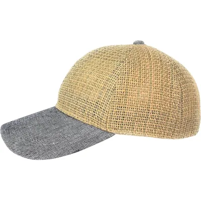 Casquette Baseball Valentin Paille Naturelle -Traclet  Reference : 20339| Chapellerie Traclet