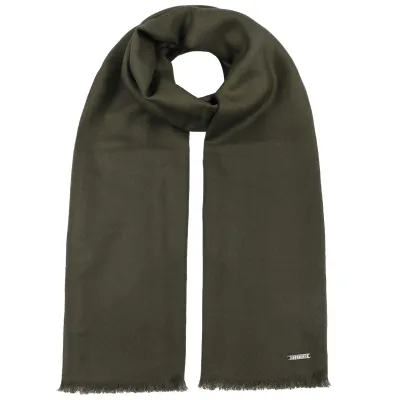 La Foly Wool Scarf Olive - Stetson ref 20764 traclet hat shop