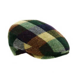 Justin Checkered Wool Flat Cap Traclet