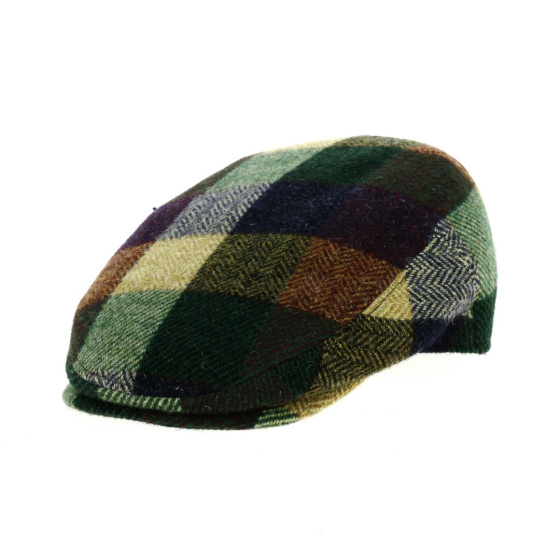 Justin Plaid Wool Flat Cap Traclet