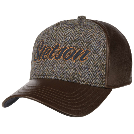 Casquette Lamb Nappa Harris Tweed - Stetson Casquette Lamb Nappa Harris Tweed - Stetson