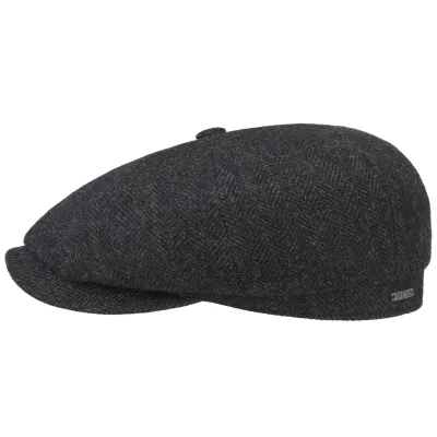 Casquette Hatteras Woolrich Anthracite - Stetson  Reference : 20772| Chapellerie Traclet