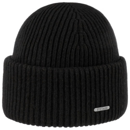 Percy Black Wool Beanie - Stetson