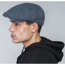 Brown Navy Flat Cap - Bailey Reference: 20779| Traclet Hatmakers