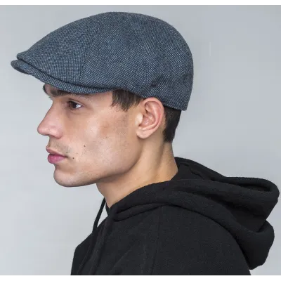 Brown Navy Flat Cap - Bailey Reference: 20779| Traclet Hatmakers