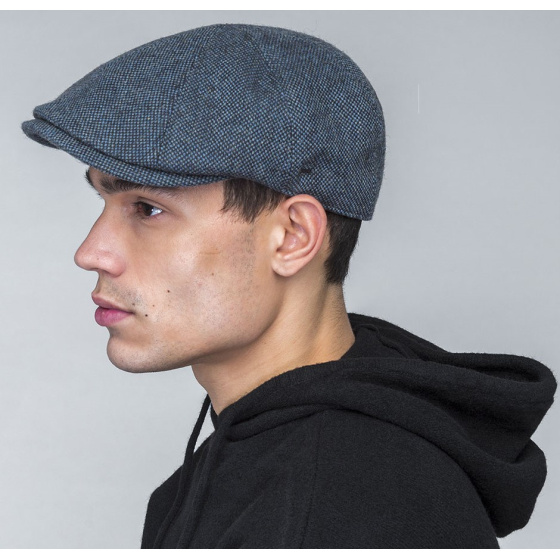 Brown Navy Flat Cap - Bailey