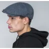 Brown Navy Flat Cap - Bailey Reference: 20779| Traclet Hatmakers