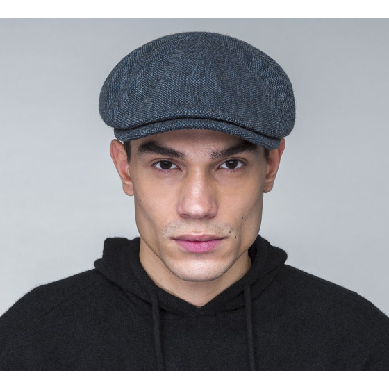 Brown Navy Flat Cap - Bailey