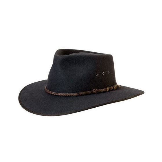Cattleman Hat Anthracite Fur Felt - Akubra