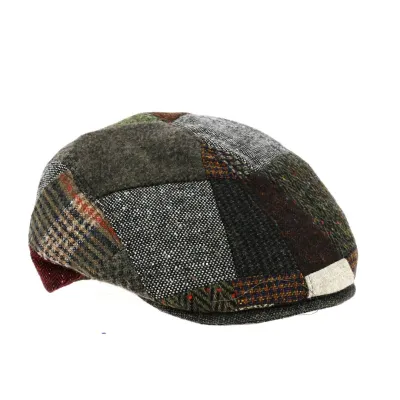 Casquette plate patchwork daffy marron Traclet - recf 20784