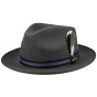 Chapeau Fedora Greenwich Feutre Laine Gris - Stetson