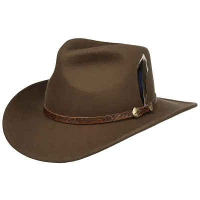 Brown Wool Felt Western Hat Bronx - Stetson Reference: 20792| Traclet Hat Shop