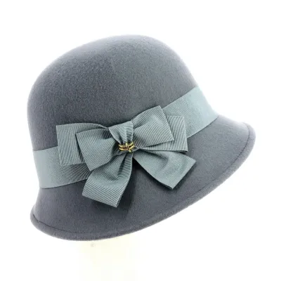 Chapeau Cloche Maithe Feutre Laine Bleu ciel - Traclet Reference : 18663 | Chapellerie Traclet