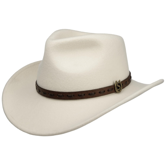 Kenmore Traveller Hat White Wool Felt - Stetson