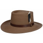 Open Crown Woolfelt Hat Beige - Stetson