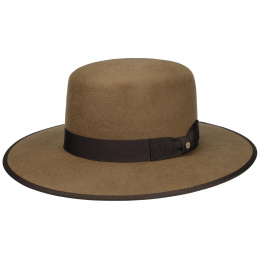 Open Crown Woolfelt Hat Beige - Stetson