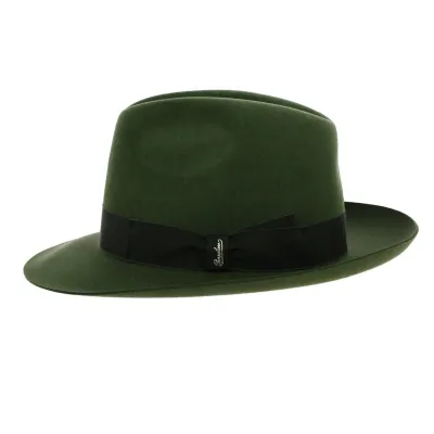 Chapeau fedora Borsalino Marengo Vert ref 20789