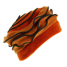 Women's Fleece Beret Lila Orange - Traclet