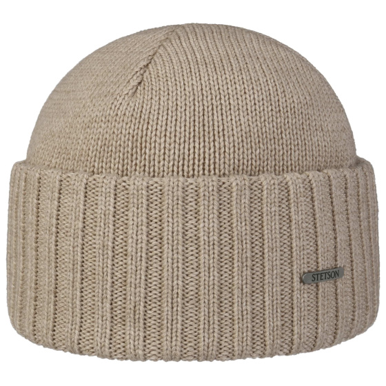 Northport Wool Beanie Beige - Stetson