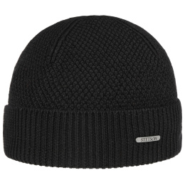 Kerman Black Wool Beanie - Stetson