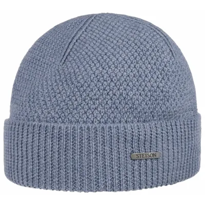 Blue Wool Kerman Beanie - Stetson Reference: 20817| Traclet Hat Shop