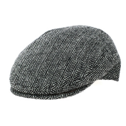 Brighton Harris Tweed Grey Flat Cap - Traclet