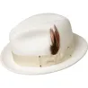 chapeau trilby melodrama blanc - achat chapeau trilby Reference : 3201 | Chapellerie Traclet