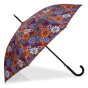 Seventies Flowers Walking Stick Umbrella with Automatic Opening - Isotoner