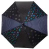 Walking Stick Umbrella Patchwork Feather Automatic Opening - Isotoner ref 20780 traclet hat shop