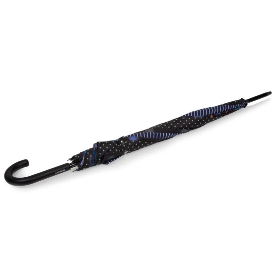 Walking Stick Umbrella Patchwork Feather Automatic Opening - Isotoner