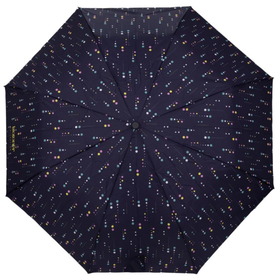 Parapluie 3 Sections Pois Météorite Ouverture Manuelle - Isotoner