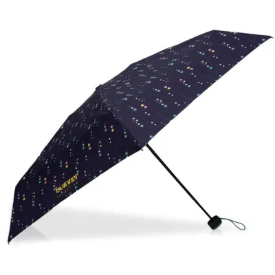 Parapluie Mini Ultra Slim Pois Météorite - Isotoner ref 20733 chapellerie traclet